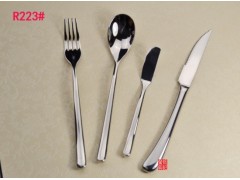 R223 BUDDHA纯钢无磁刀叉勺 不锈钢餐具 礼品刀叉图2