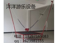 儿童单人小蹦极 室外手动方形蹦蹦床 新款跳床价格 多少钱图2