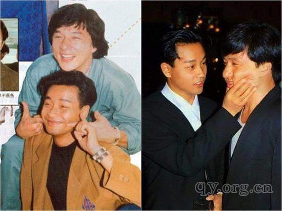 张国荣成龙合影
